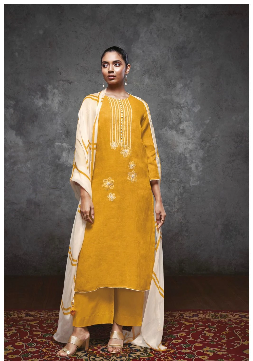Vardan Ethnic Shurooq Pure Heavy Linen Cotton Wholesale Fancy Salwar Suit Catalog — Wholesale Salwar Suits, MPA wholesale from Surat - Gallery Image 4